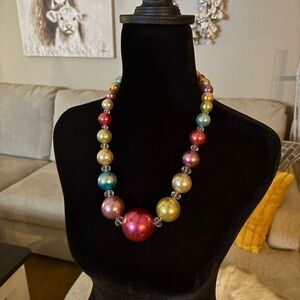 Vintage Chunky Bubblegum Beaded Necklace